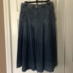 Soft Surroundings denim skirt